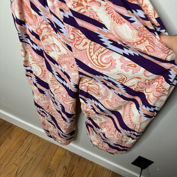 Wrangler Retro® Pink Multicolor Tie Strap Women’s Jumpsuit - Picture 8 of 13